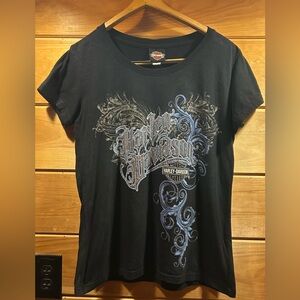 Women’s Rhinestone Harley Davidson T-Shirt